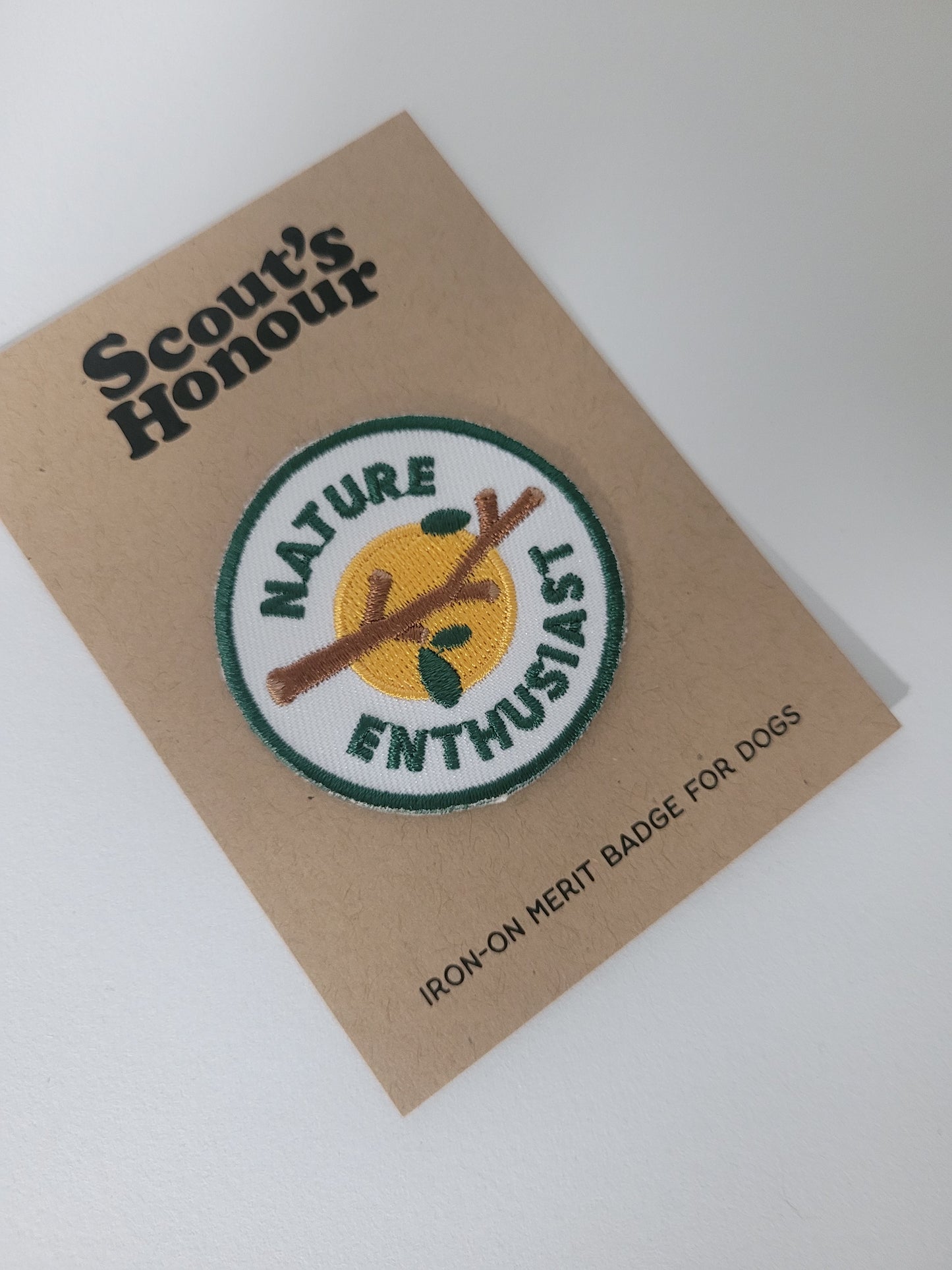 Nature enthusiast iron on patch