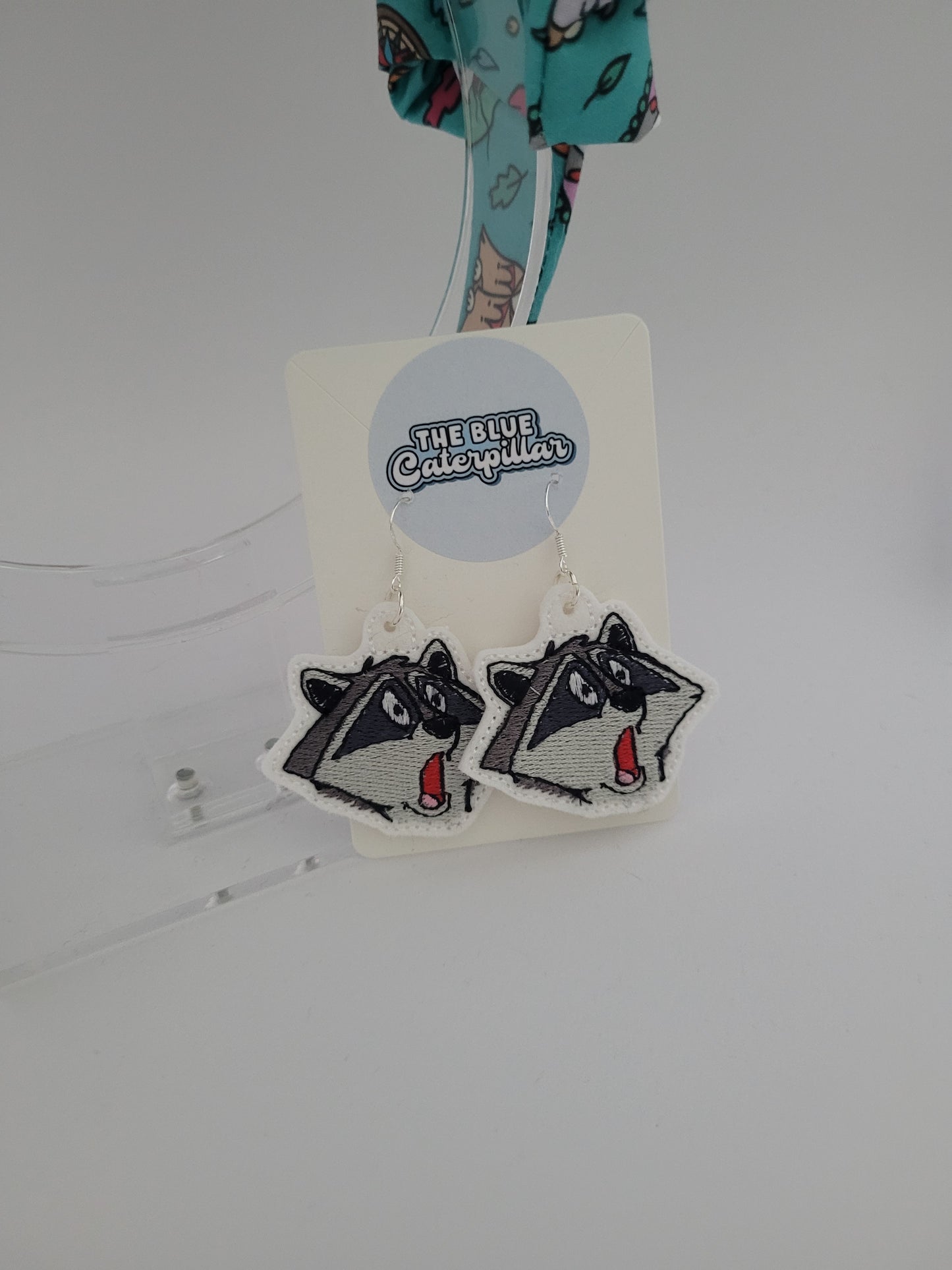 Meeko embroidered earrings