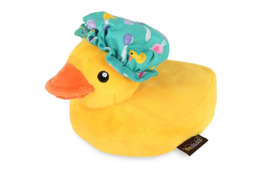 Bubbles the duck plush toy