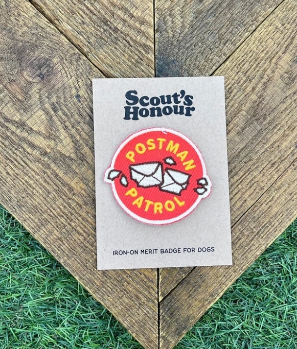 Postman patrol iron on patch