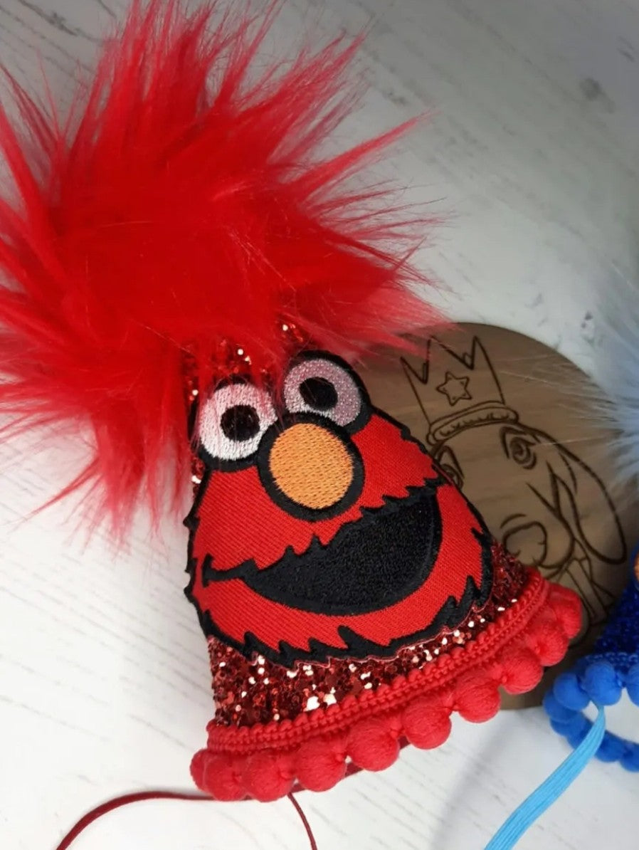 Red tickle monster party hat