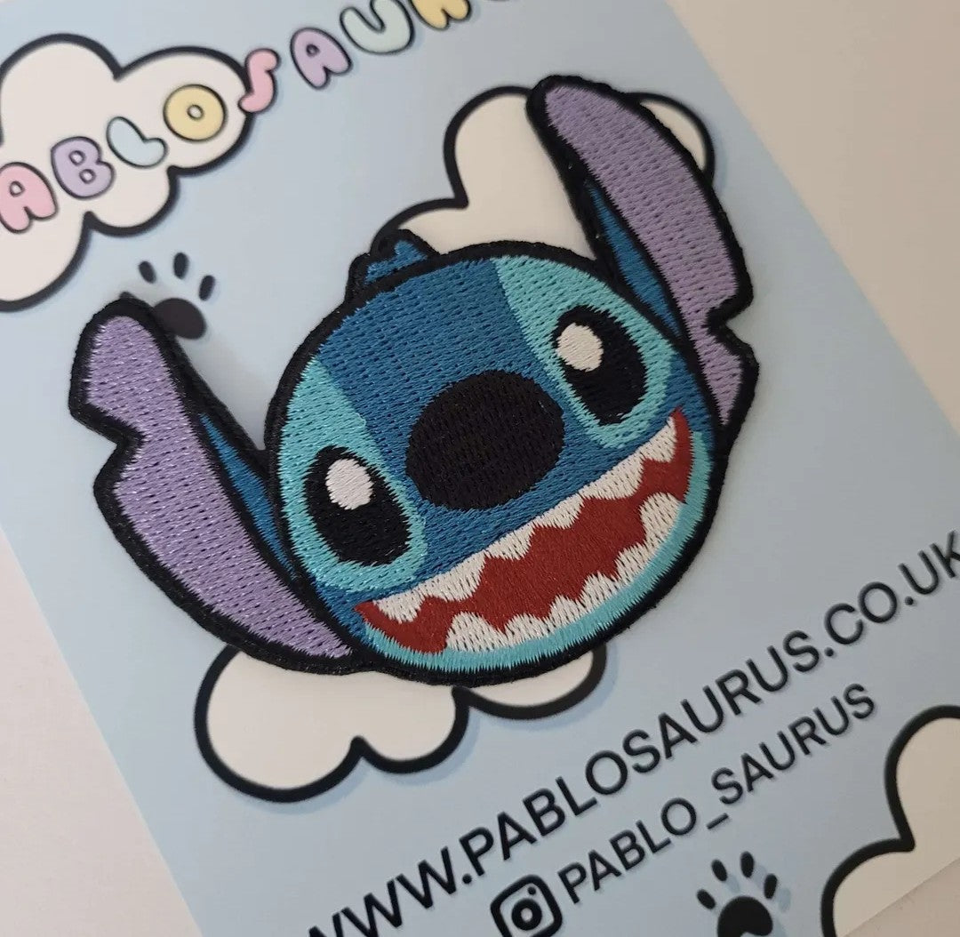 Stitch iron on patch