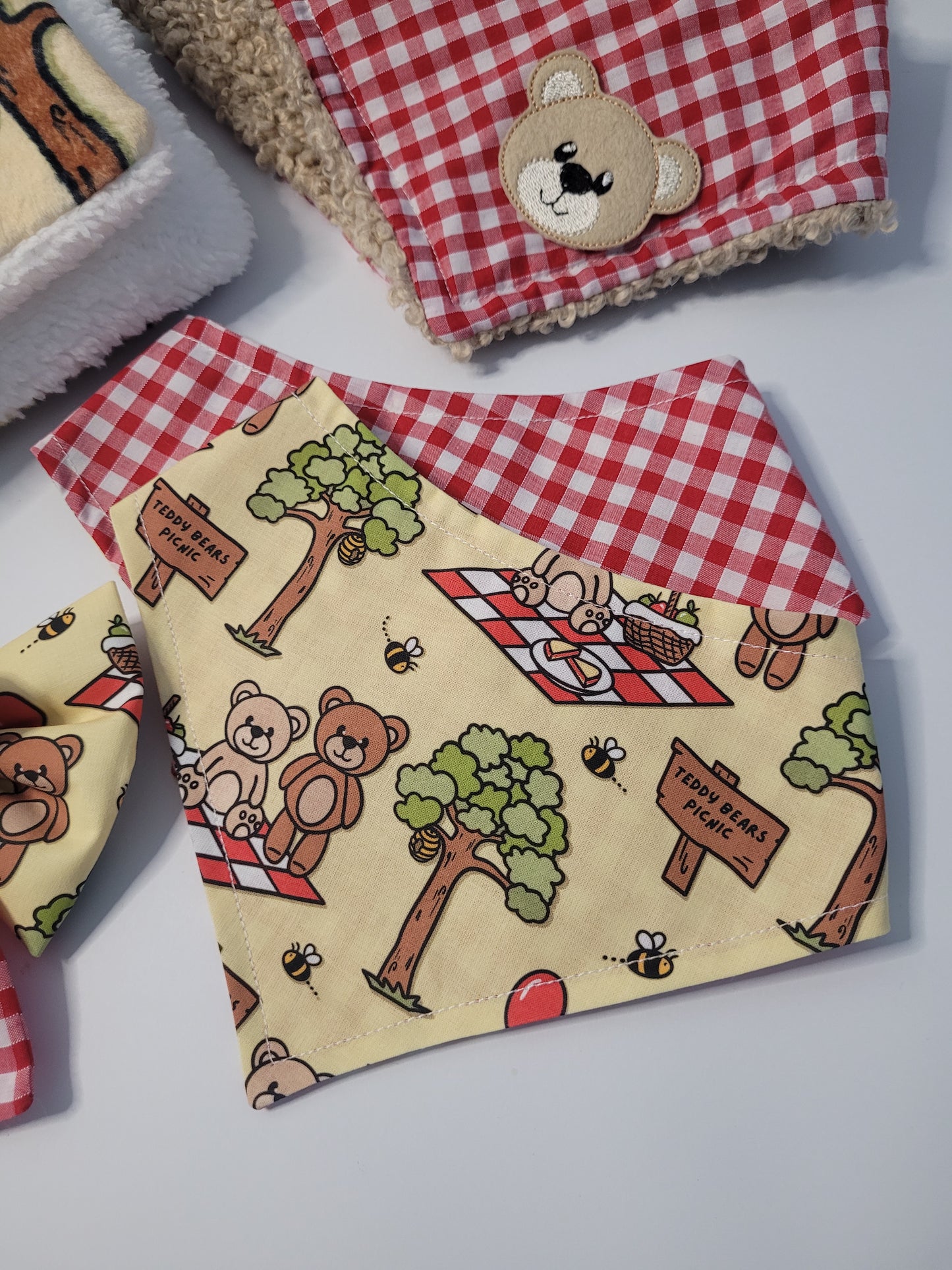 Teddy bears picnic reversible bandana