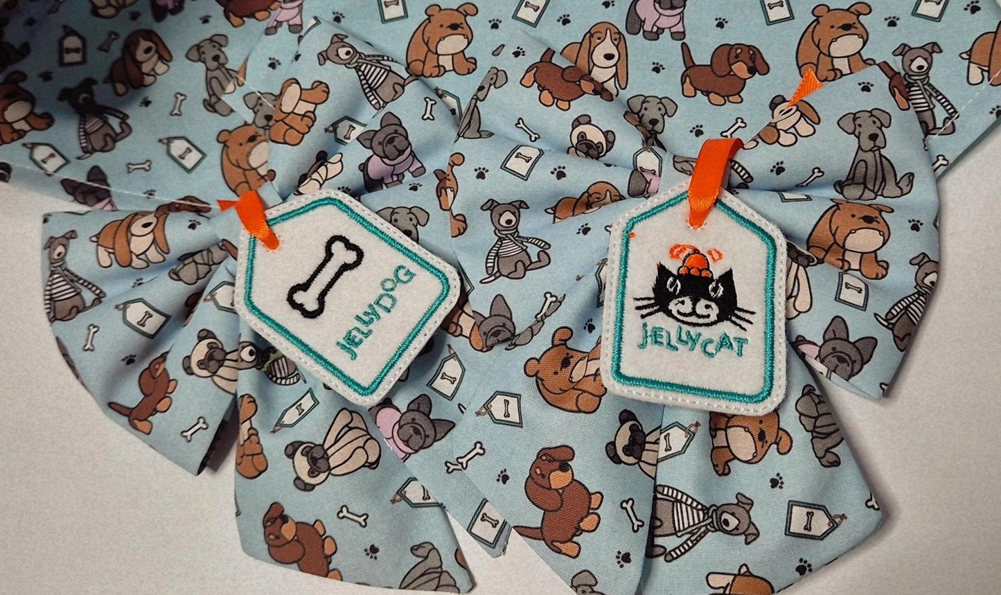 Jellydog collection embroidered sailor bow