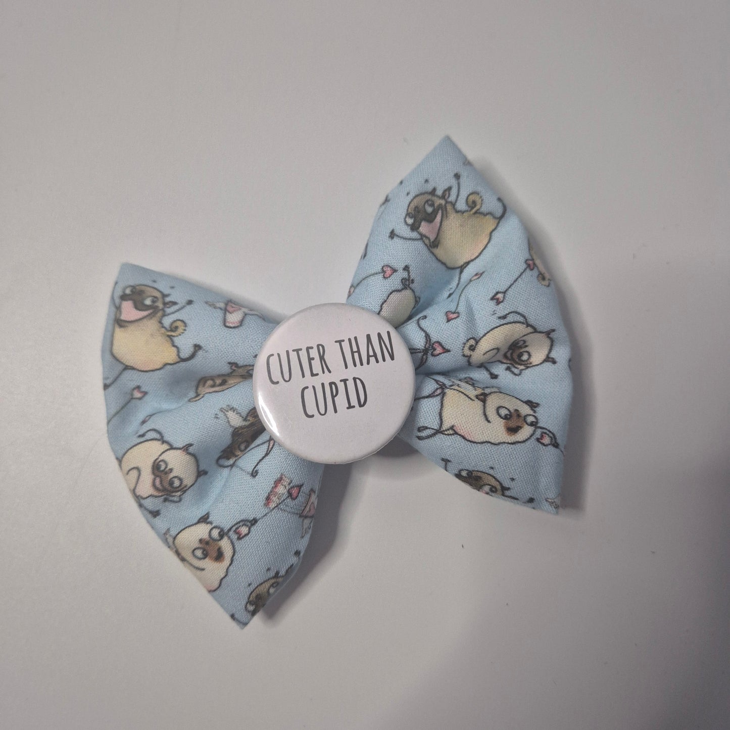 Pug cupid bowtie
