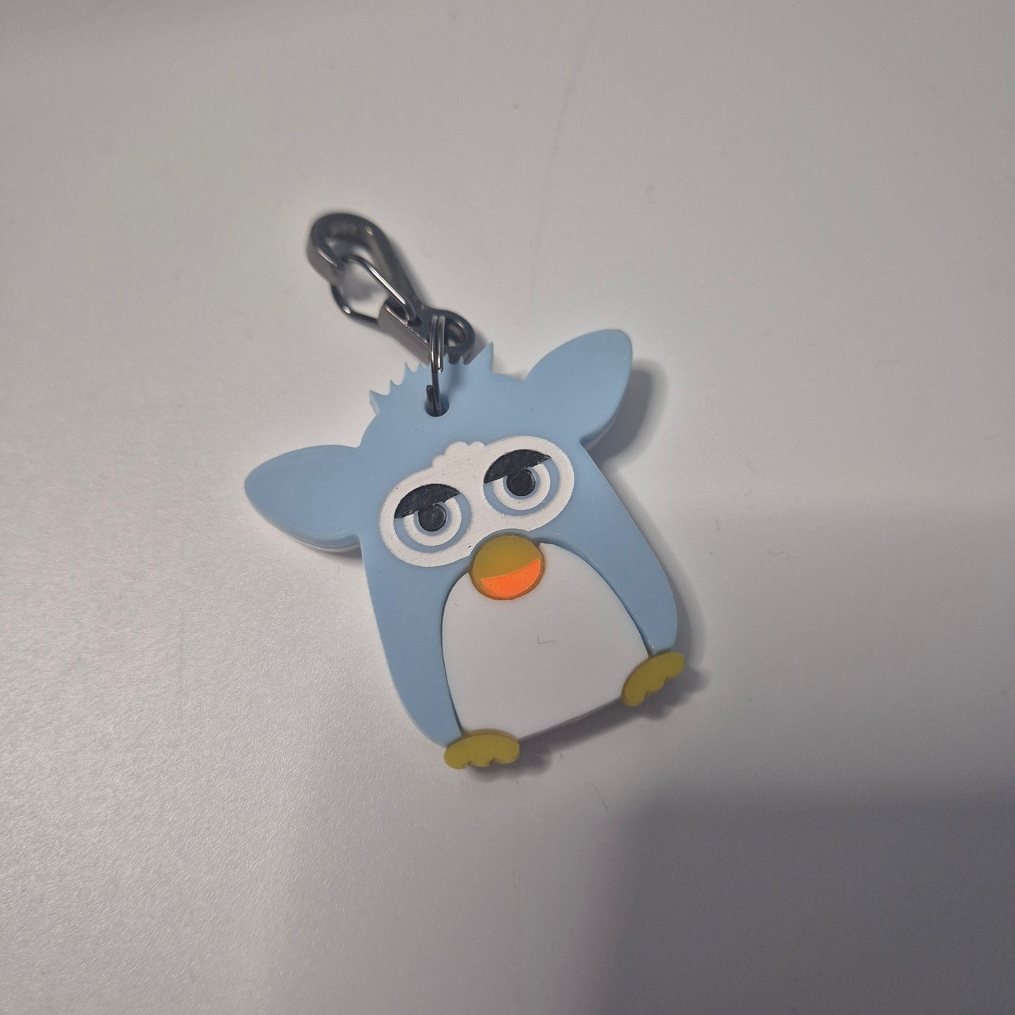 Blue furby tag