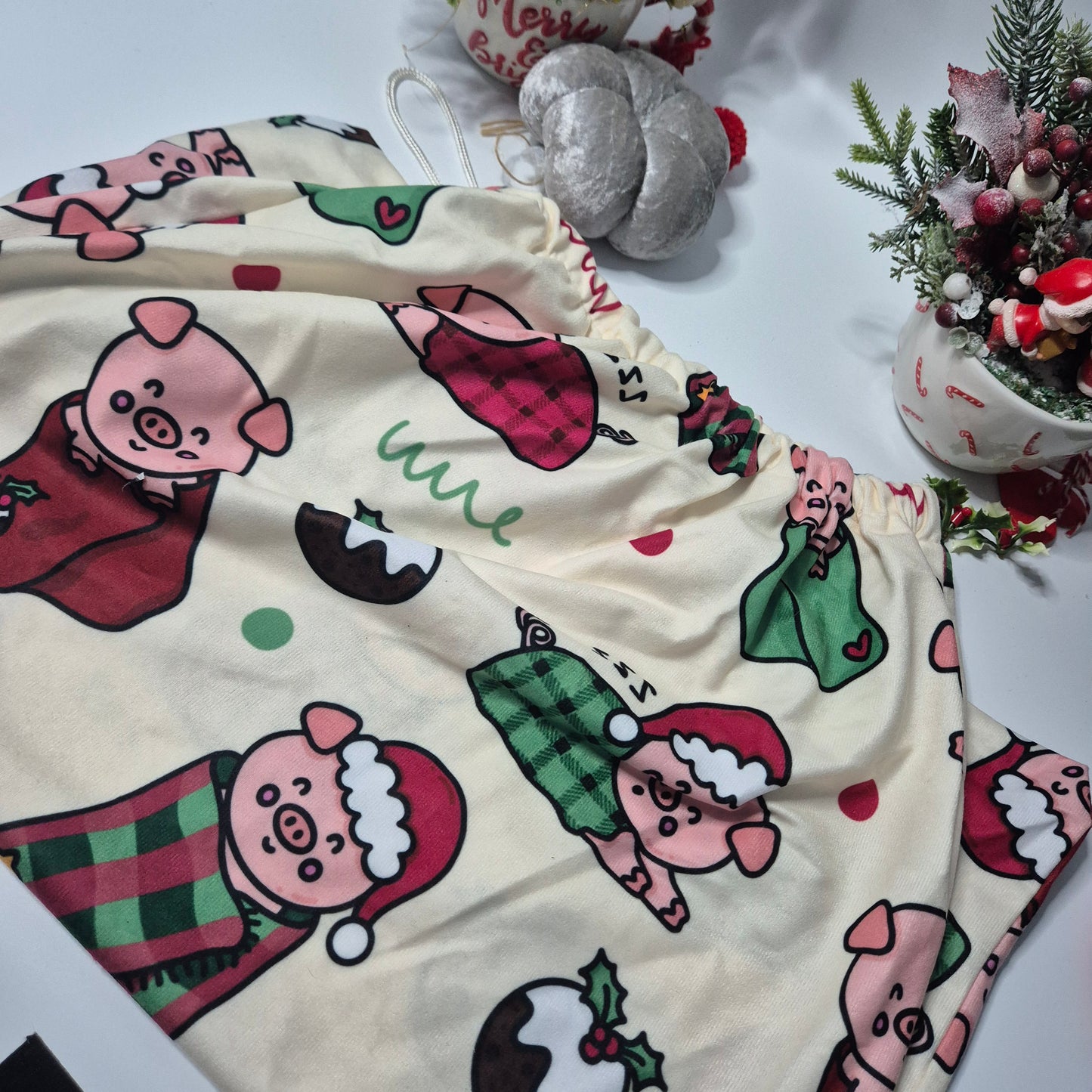 Pigs in blankets santa sack