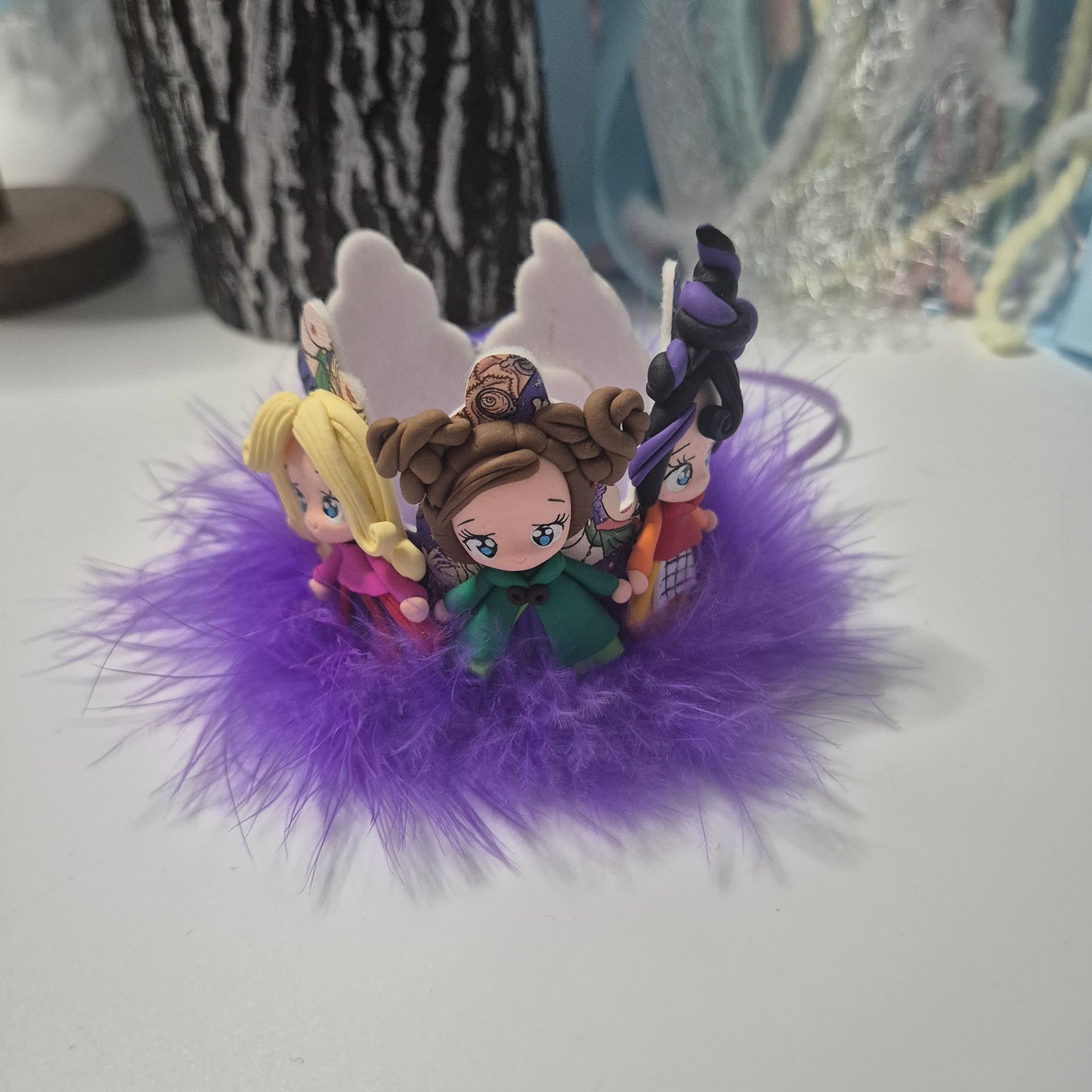 3 witches fluffy crown