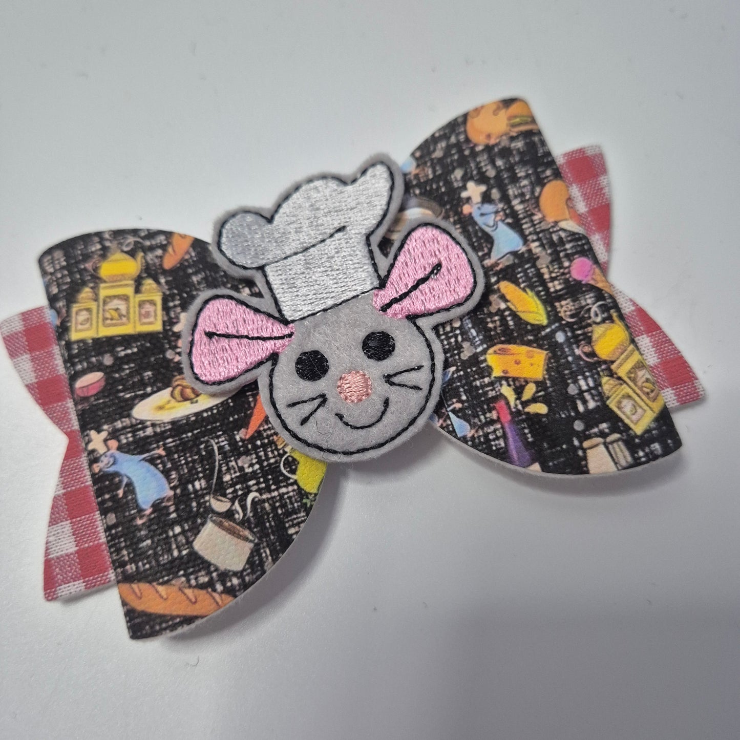 Rat canvas/embroidered bowtie