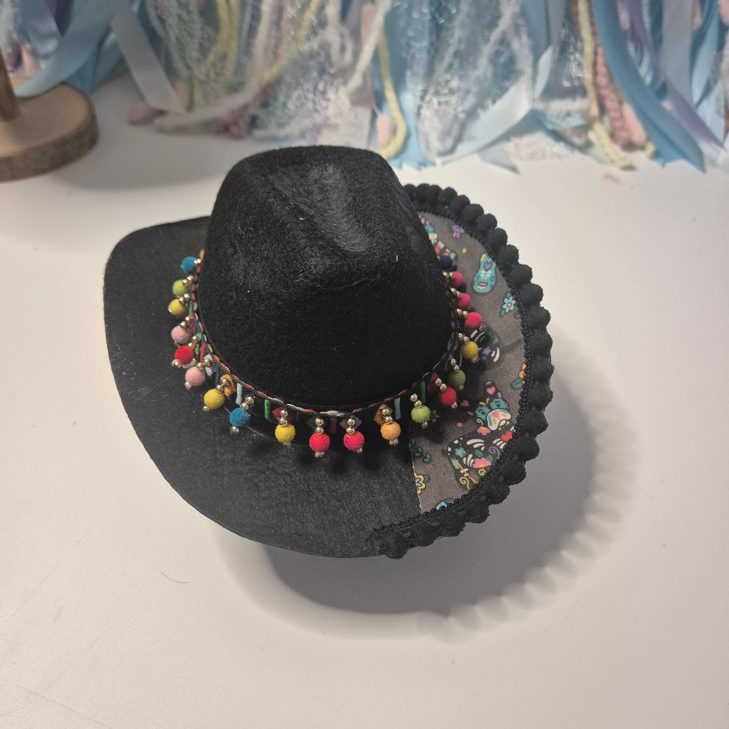 Dog of dead cowboy hat