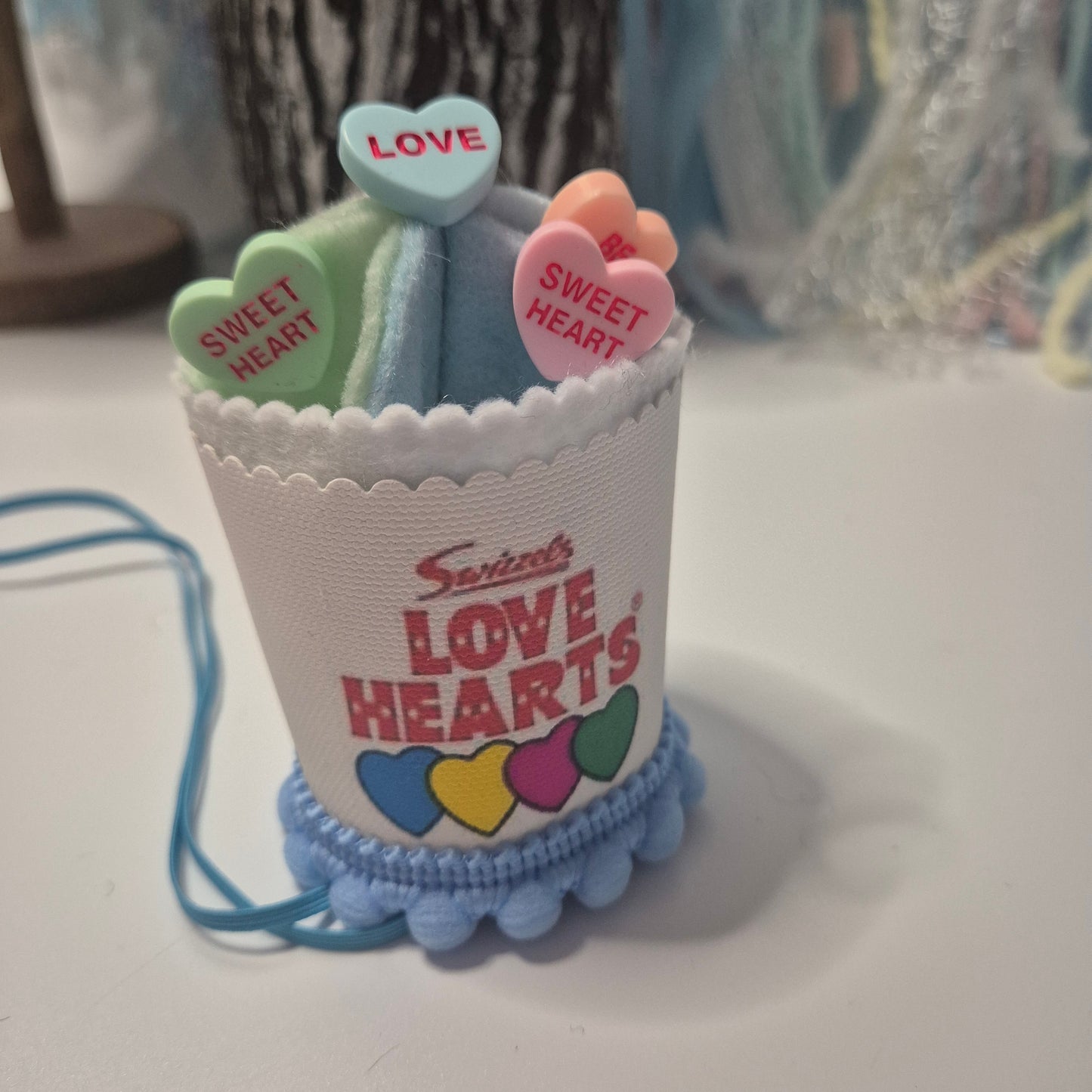 Sweet hearts pup cup blue