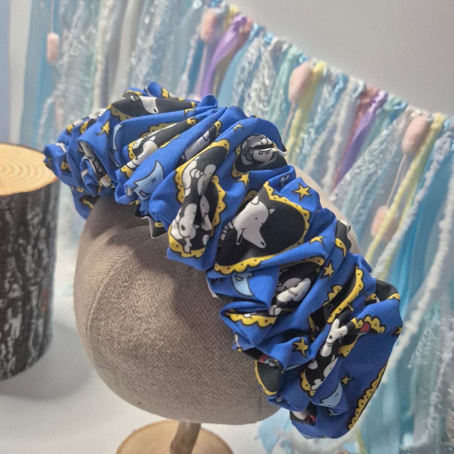 Funny bones scrunchie headband