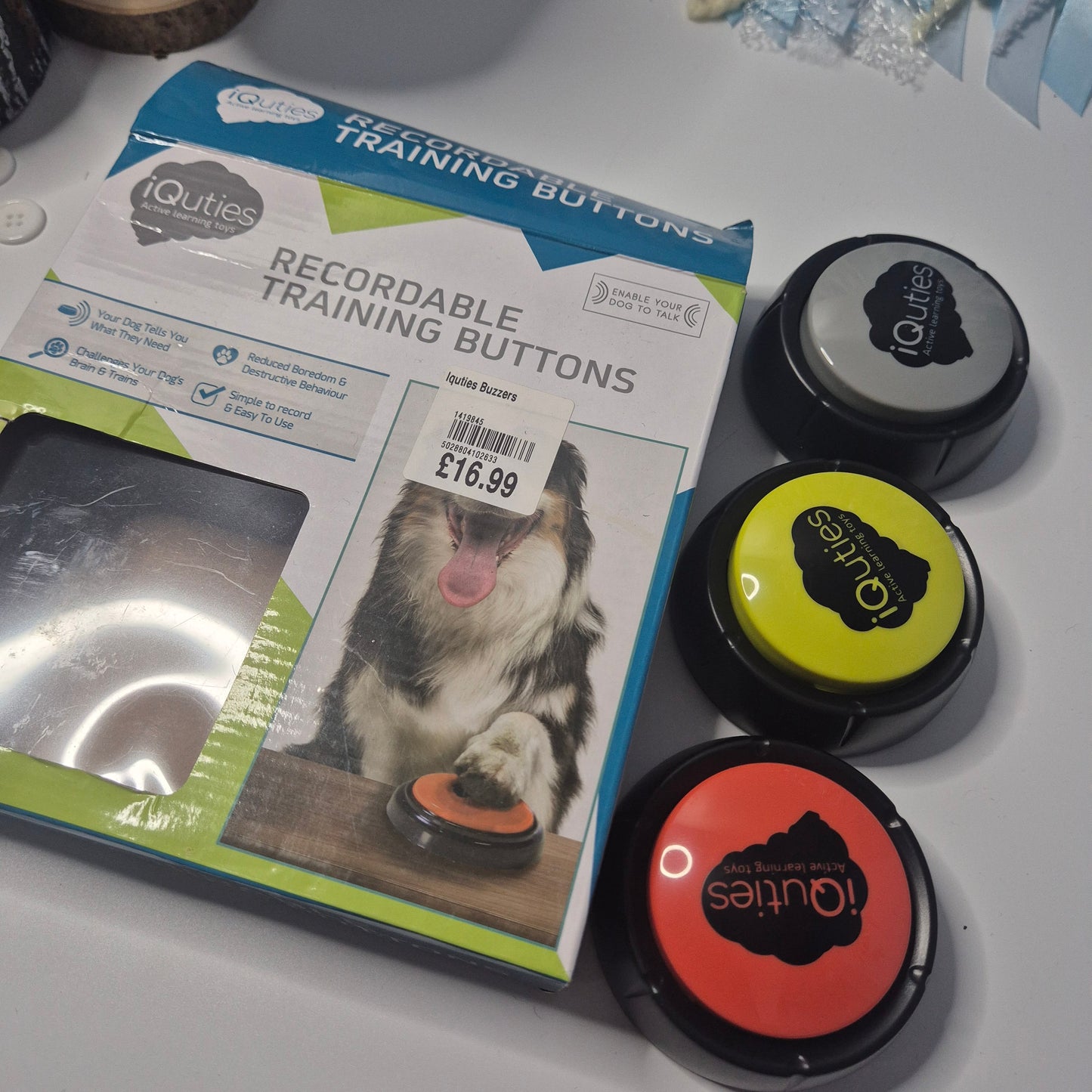 X3 talking training buttons
