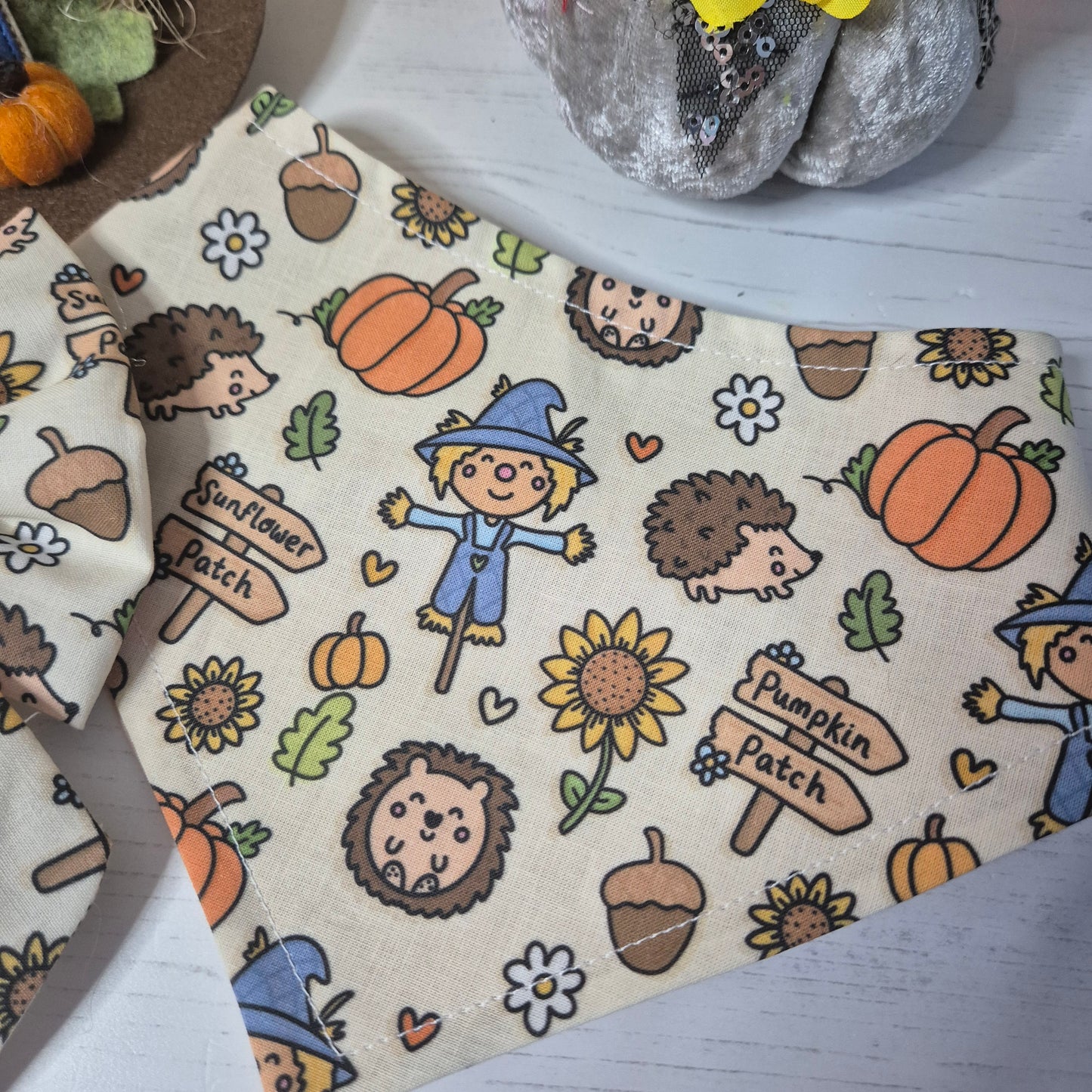 Scarecrow sunflower/pumpkin patch bandana