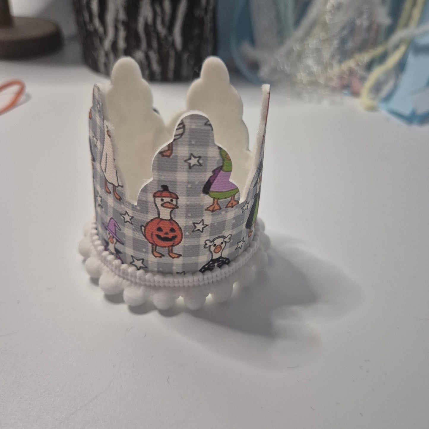 Spooky goose crown
