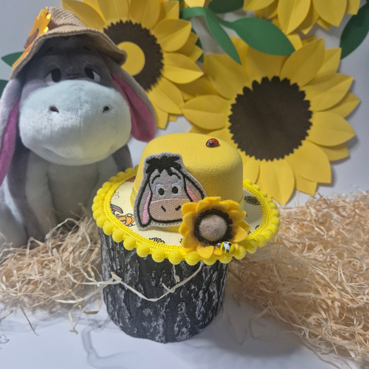 Sunflower donkey bowler hat *one available