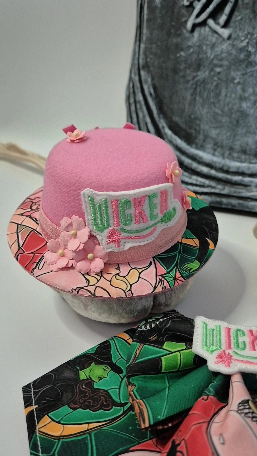 Good vs misunderstood Pink handmade bowler hat (one available)