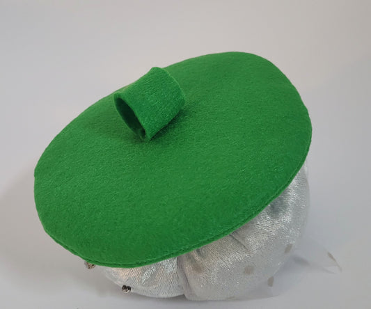 Handmade Plain green beret