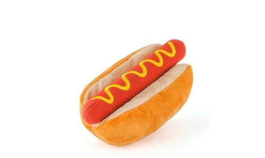 Hot dog plush toy