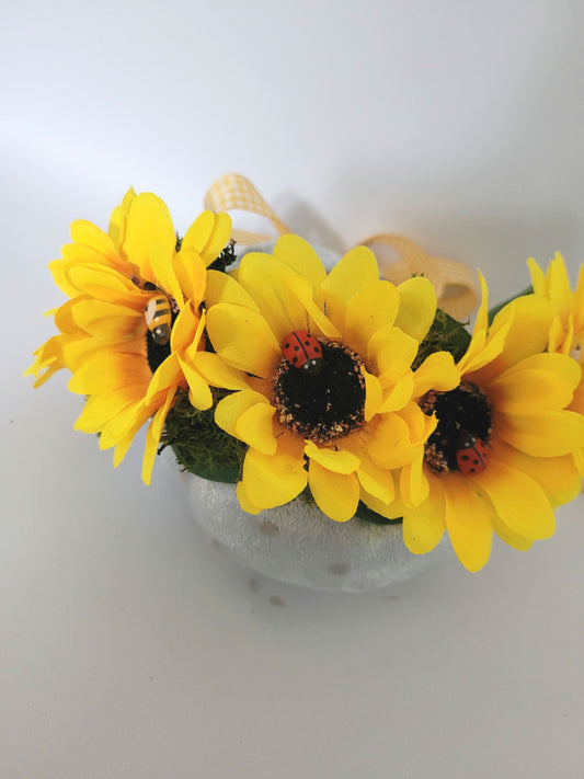 Sunflower garden flower crown (made to order)