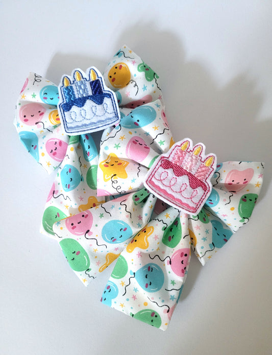 Birthday balloon feltie cake sailor bow