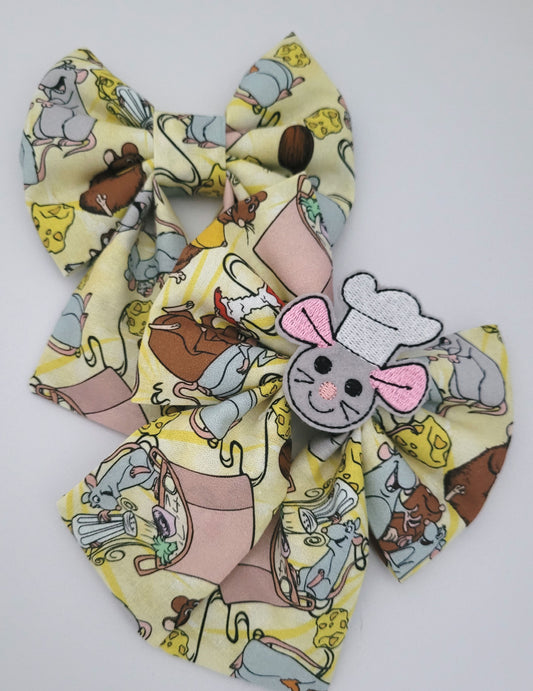 Ratatouille embroidered patch sailor bow