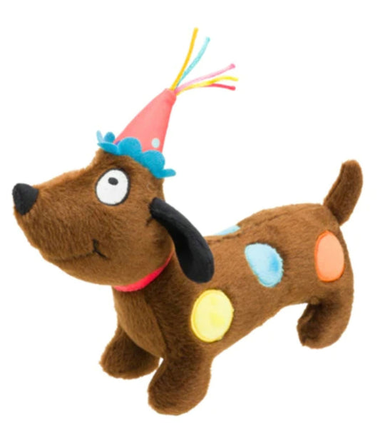 Birthday dachshund dog plush toy