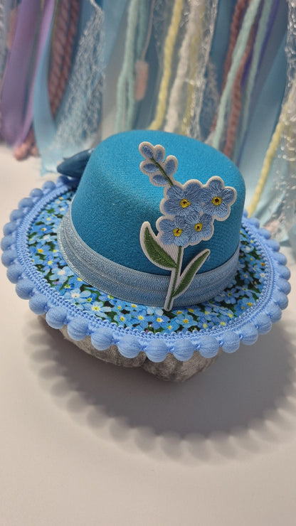 Forget me not bowler hat one available
