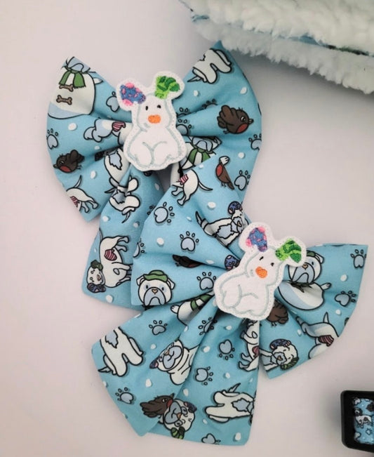 Snowdogs embroidered sailor bow