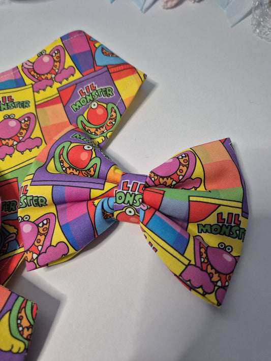 Little monster slogan bowtie