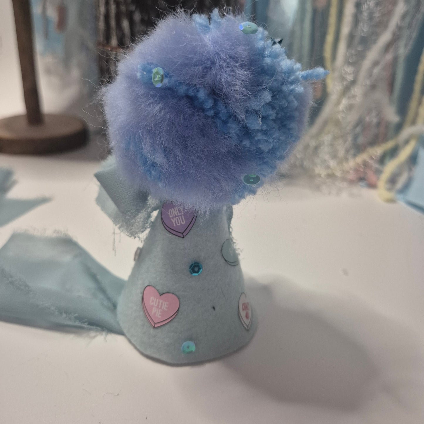 Whimsical love heart hat
