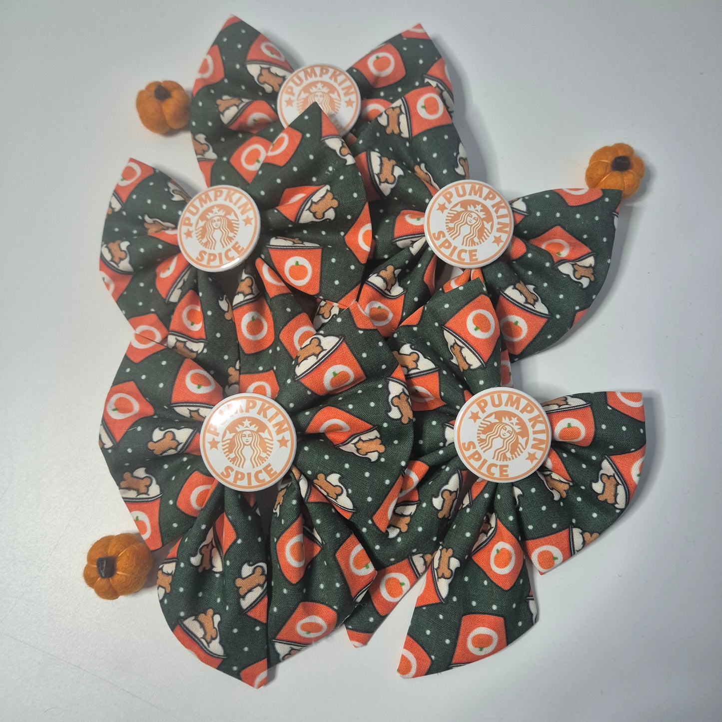 Pumpkin spice slogan sailor bow