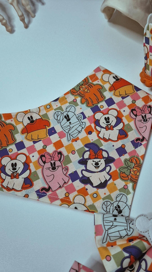 Colourful mouse ghosts bandana