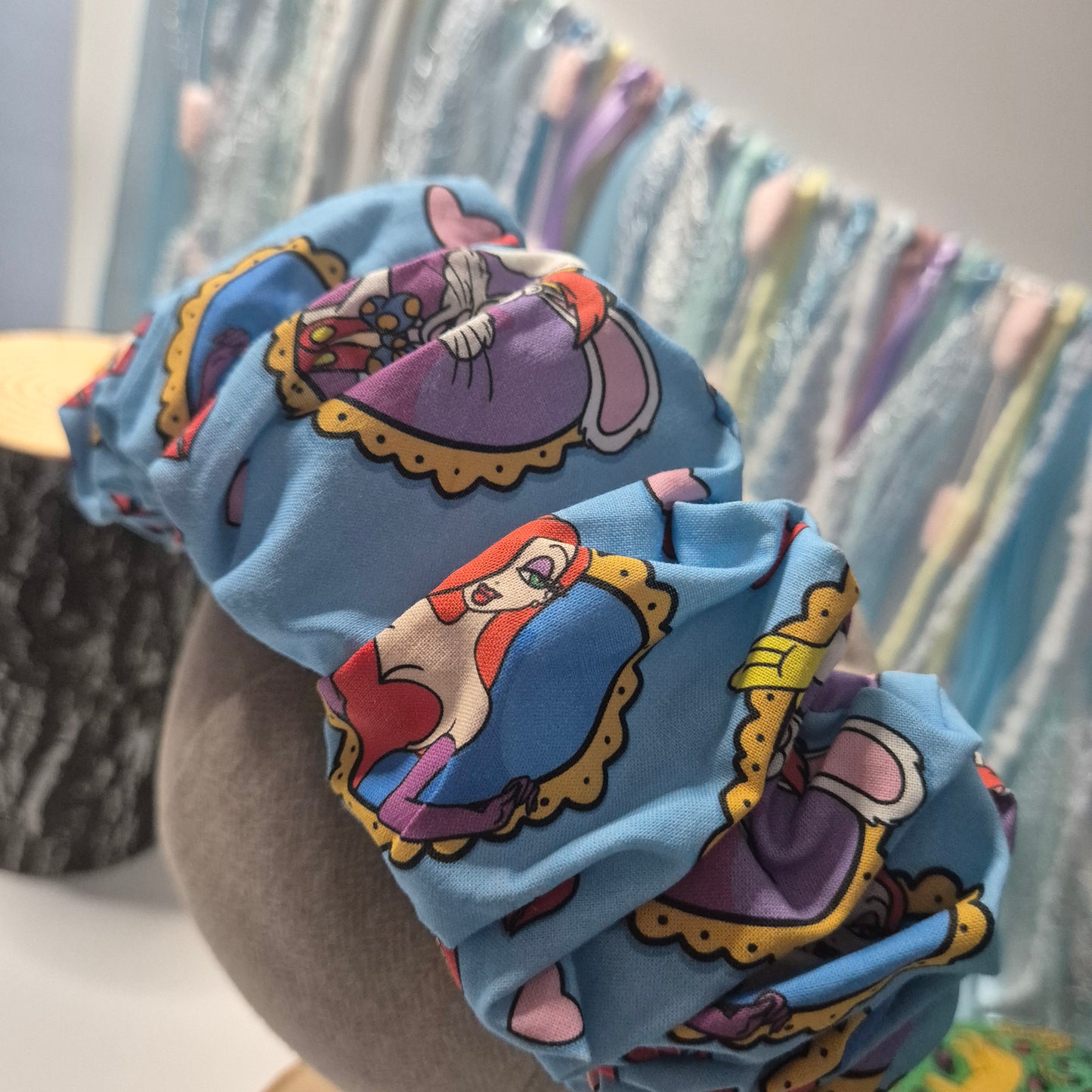 Rabbit Roger scrunchie headband