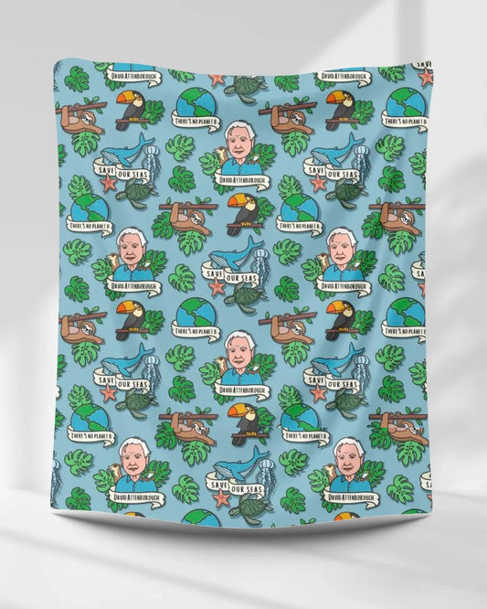 Save our seas 150x150 fleece blanket