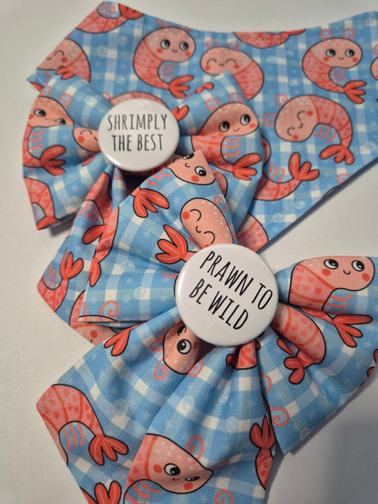 Shrimp slogan sailor bow