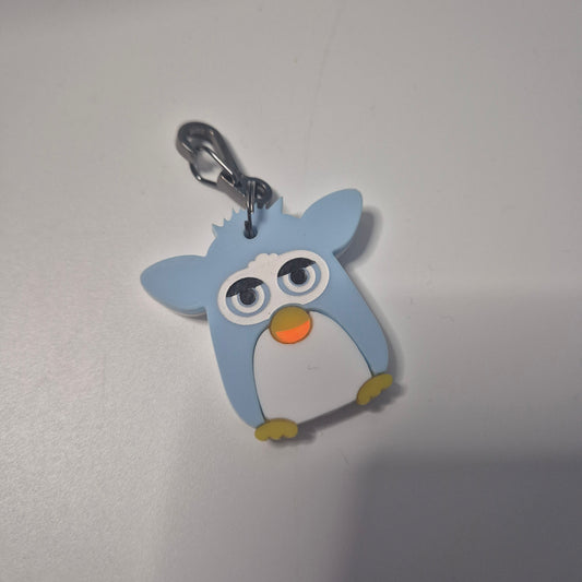 Blue furby tag