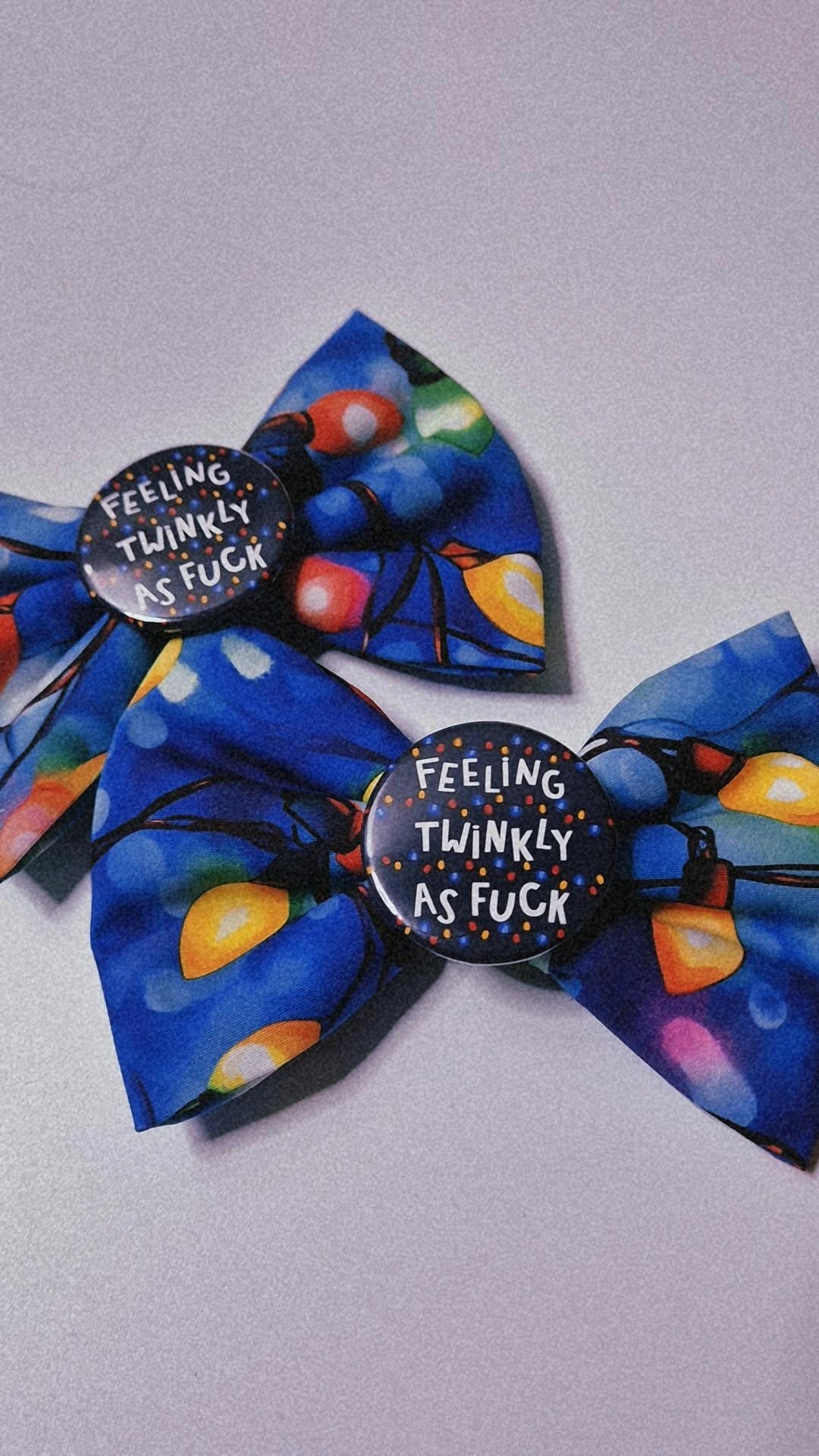 Twinkly as f**k slogan bowtie