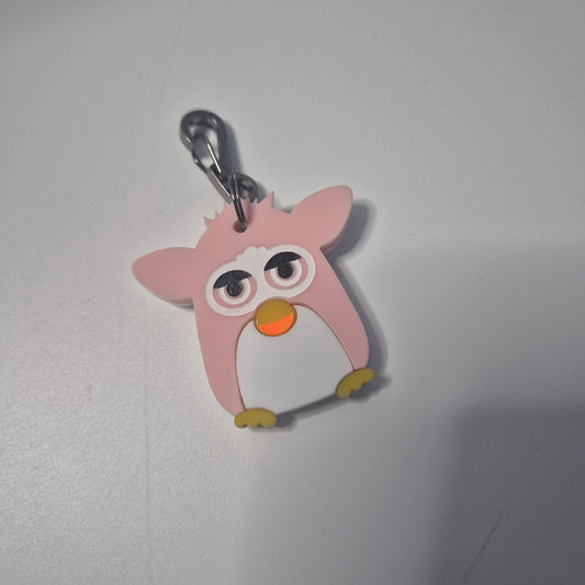 Pink furby tag