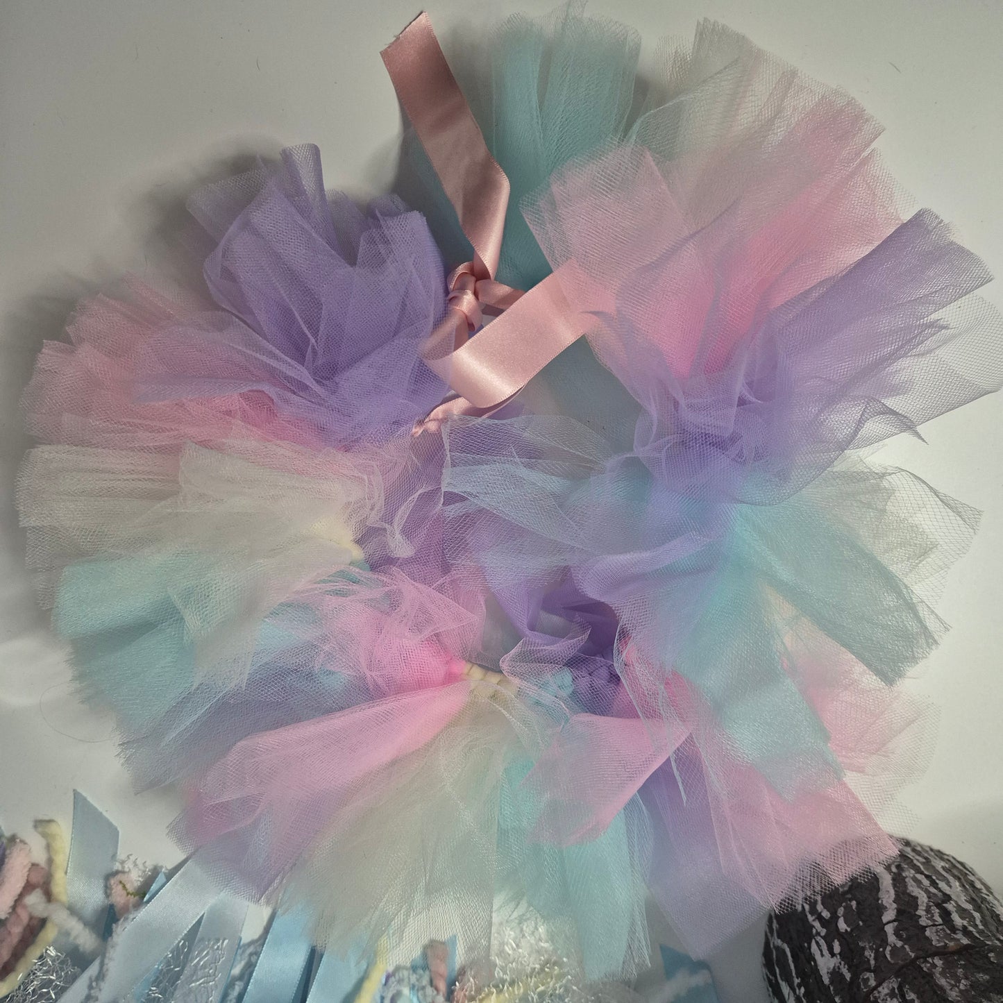 Pastel rainbow tutu 18"