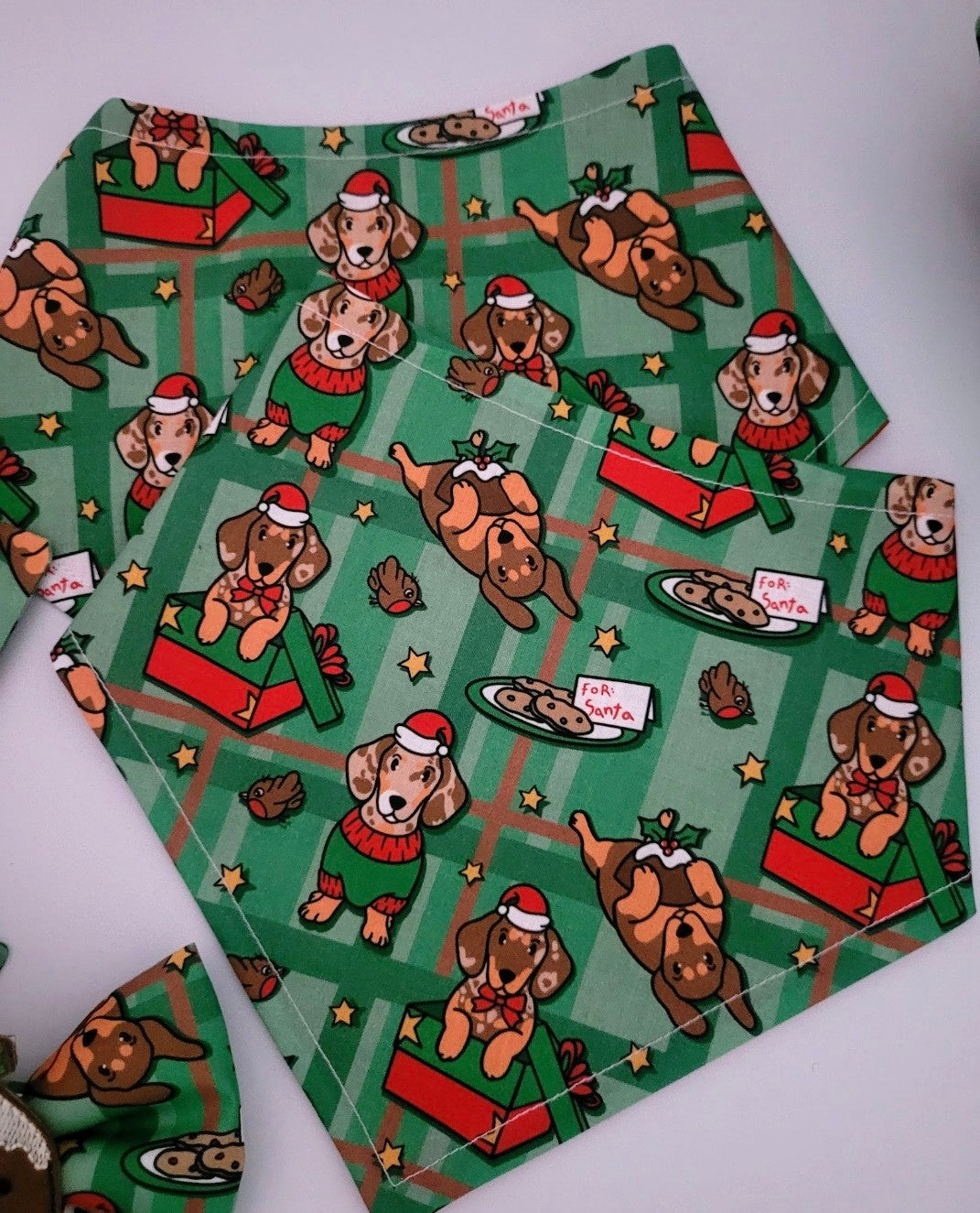 Xmas dachshund bandana