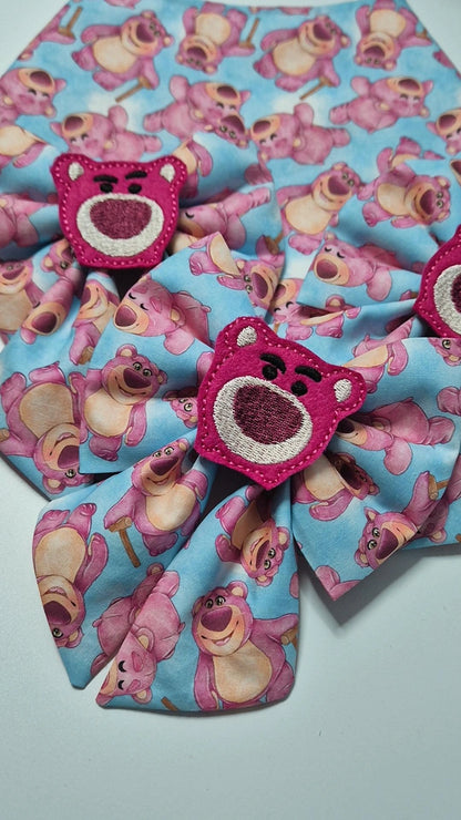 Strawberry bear embroidered sailor bow (bowtie option in listing)