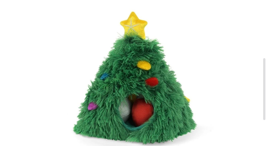 Hide and seek Christmas tree enrichment toy