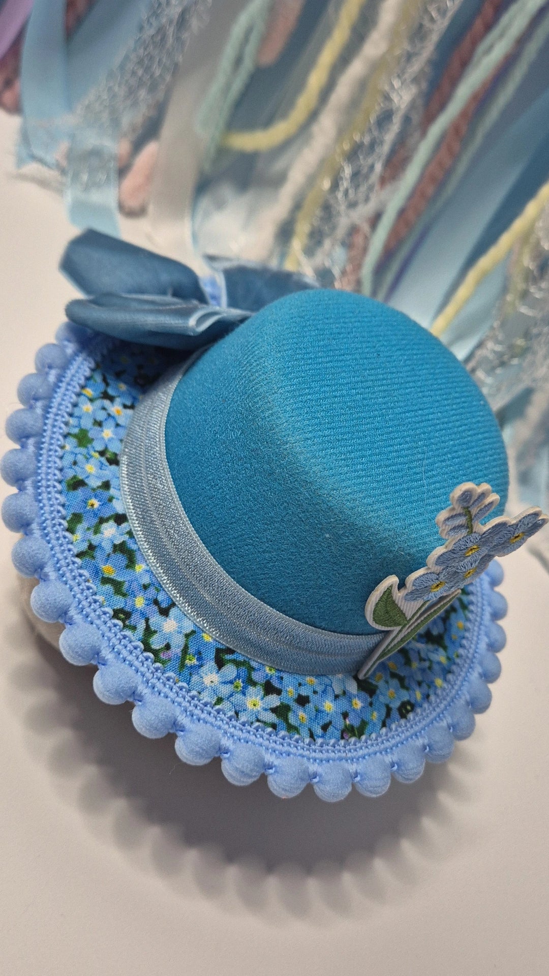 Forget me not bowler hat one available
