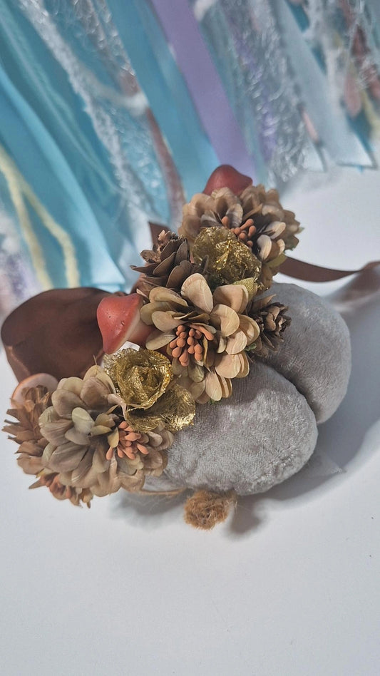 Autumn shrooms adjustable flower crown (one available)