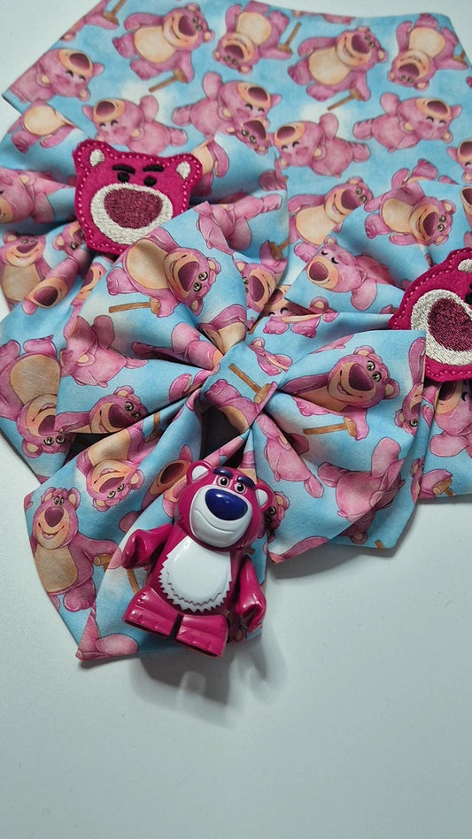 Strawberry bear embroidered sailor bow (bowtie option in listing)