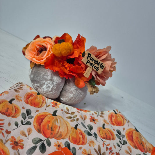 Pumpkin patch orange mixed flower crown/collar one available
