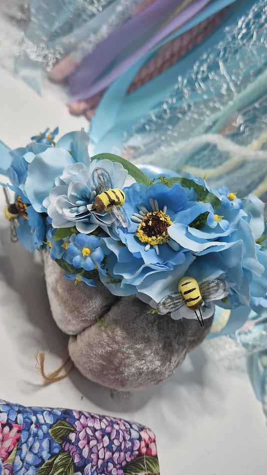 Forget me not hydrangea adjustable flower crown can be used as collar one available