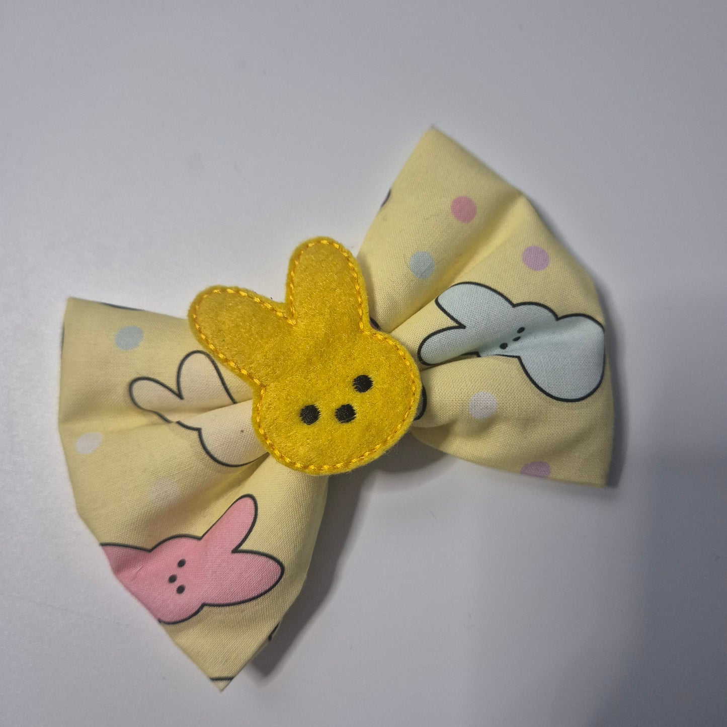 Yellow peep bowtie