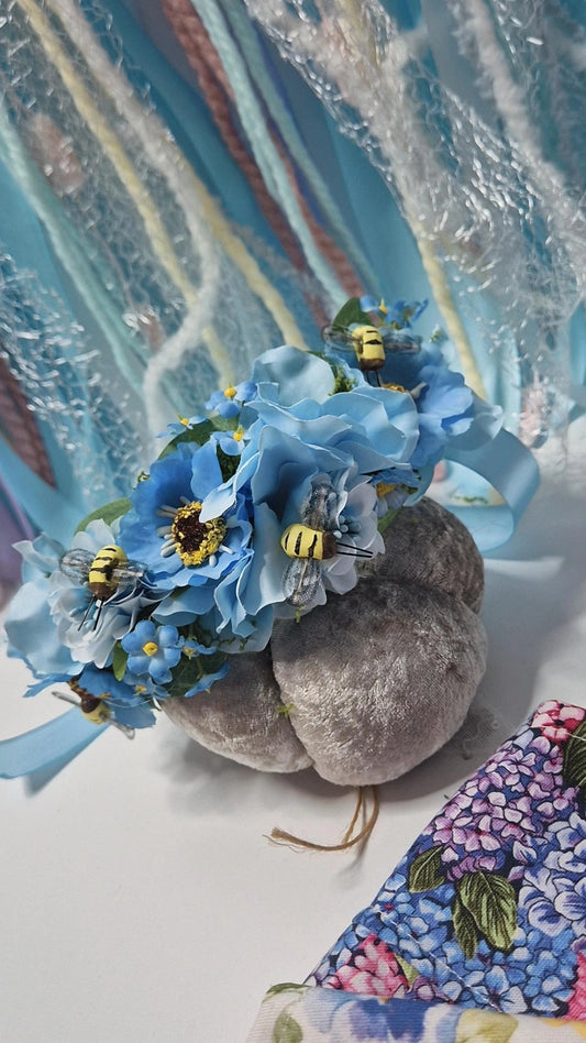 Forget me not hydrangea adjustable flower crown can be used as collar one available